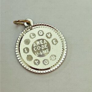 Vintage Sterling Silver I Love You Charm